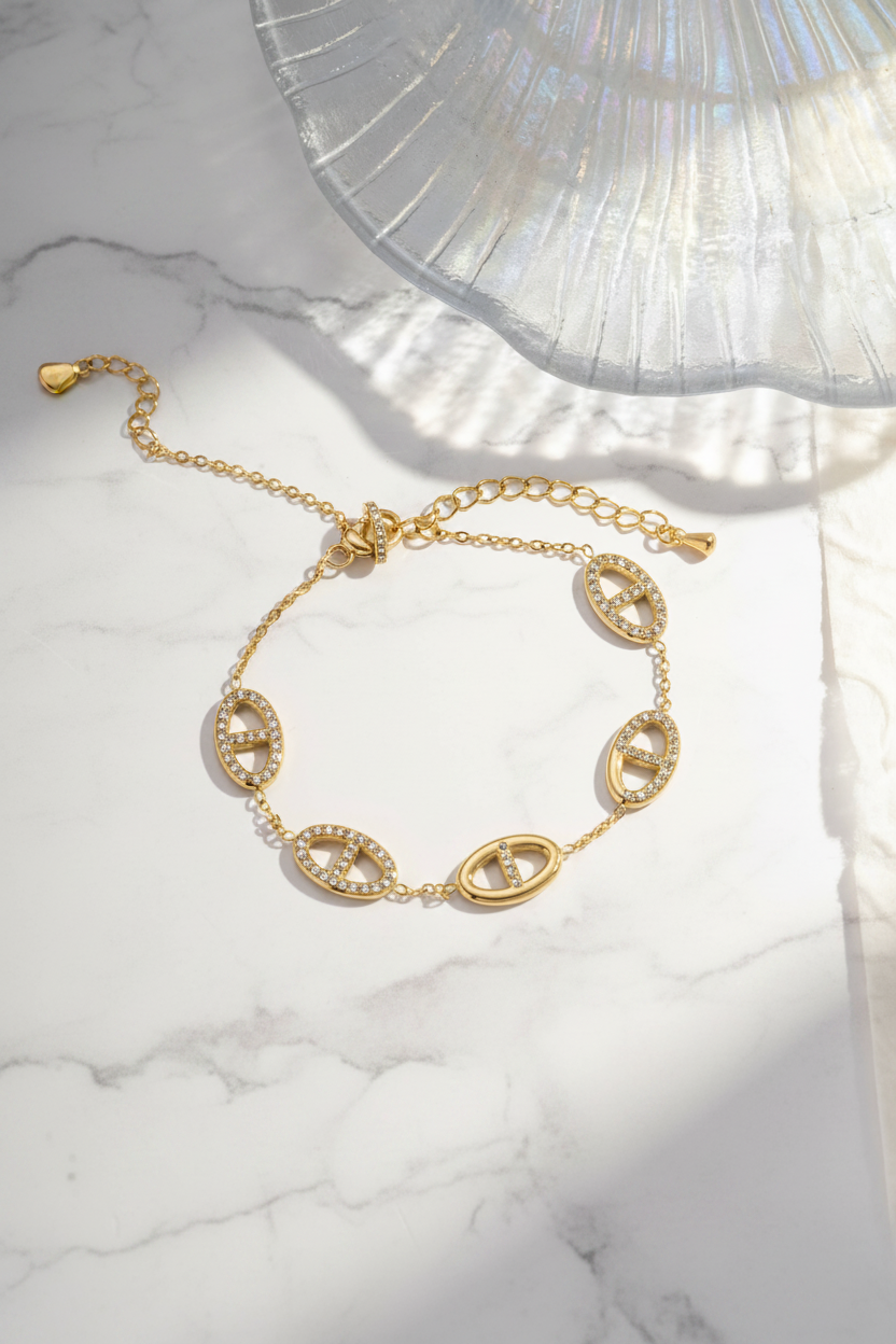 Bracelet maille marine